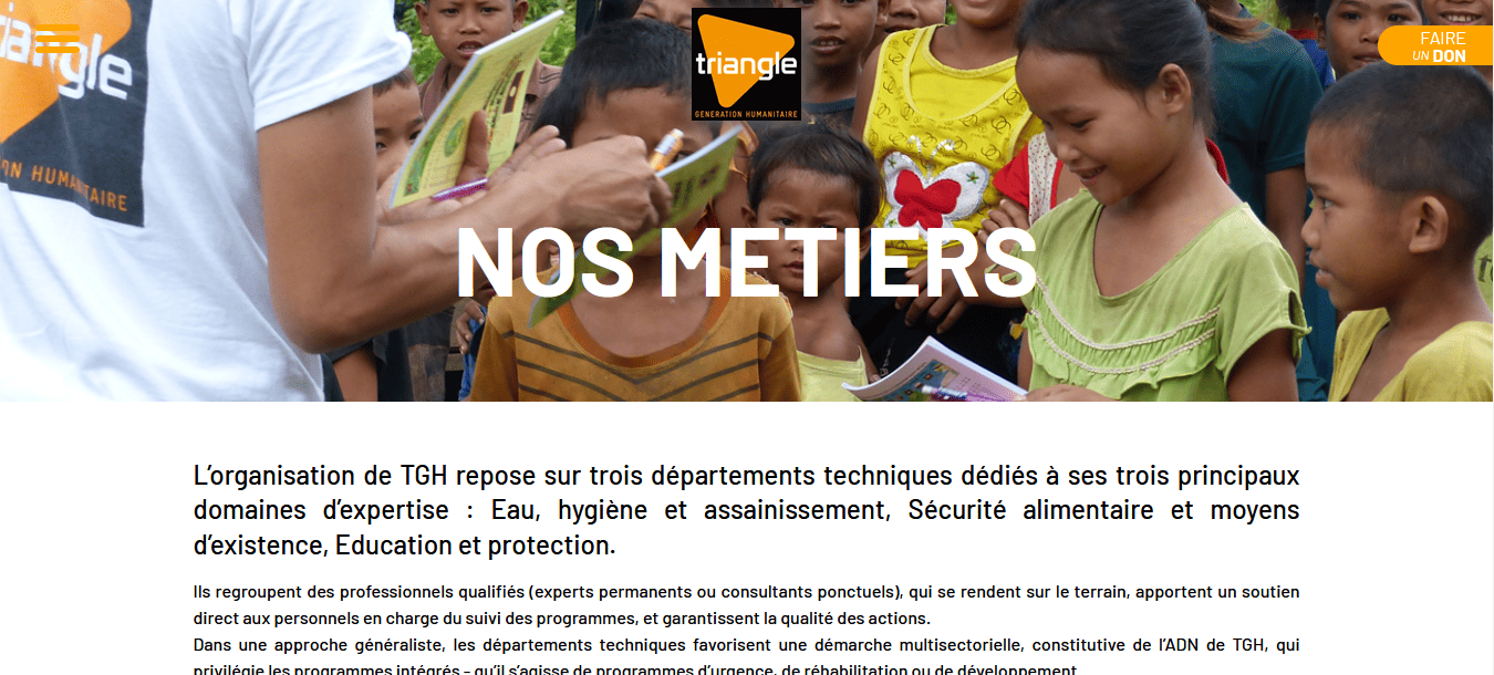capture d'écran du site web sur-mesure de ALTM - page 